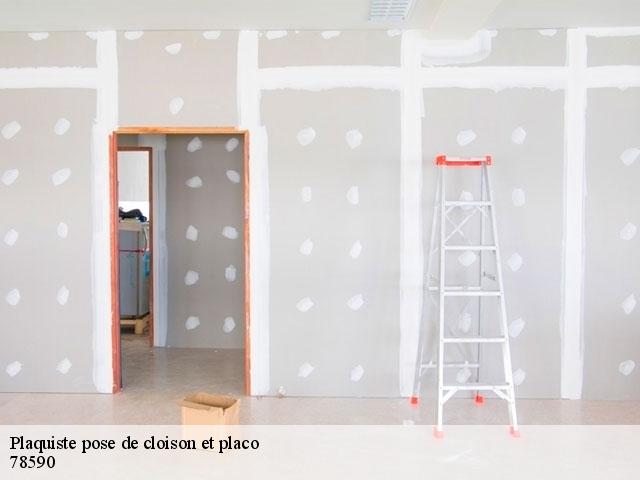 Plaquiste pose de cloison et placo 78590