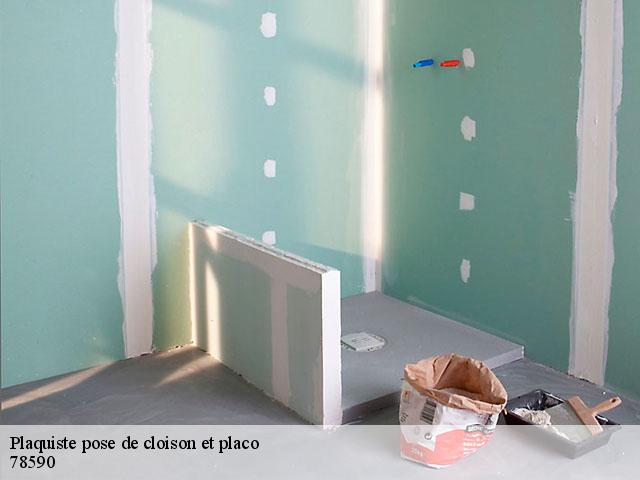 Plaquiste pose de cloison et placo 78590