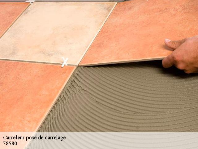 Carreleur pose de carrelage  78580